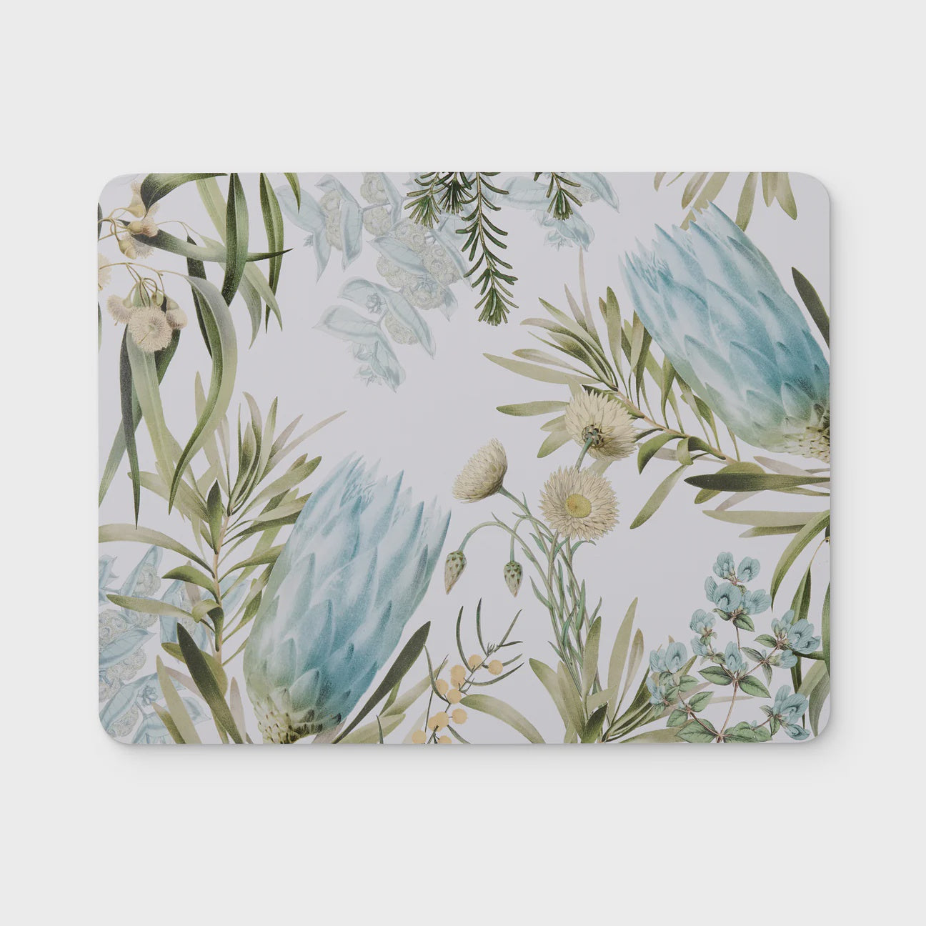 Native Garden Rectangle Hard Placemat Set 4
