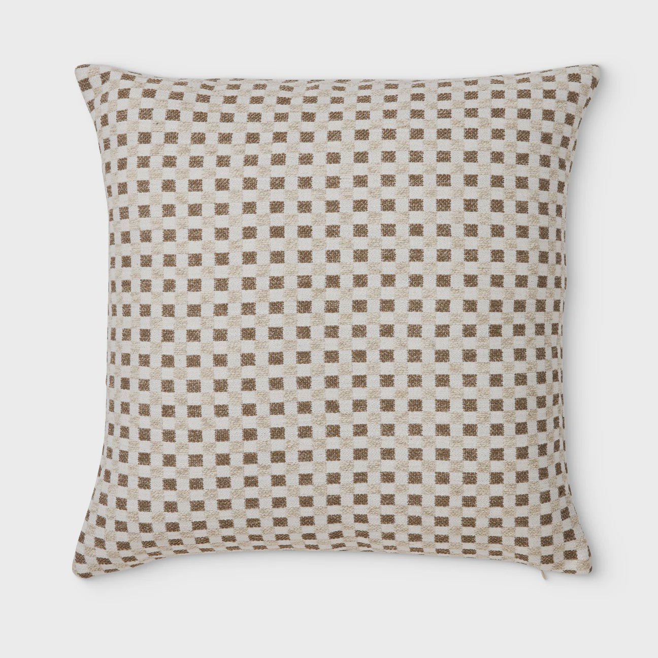 Checkers Beige/Coffee Cushion