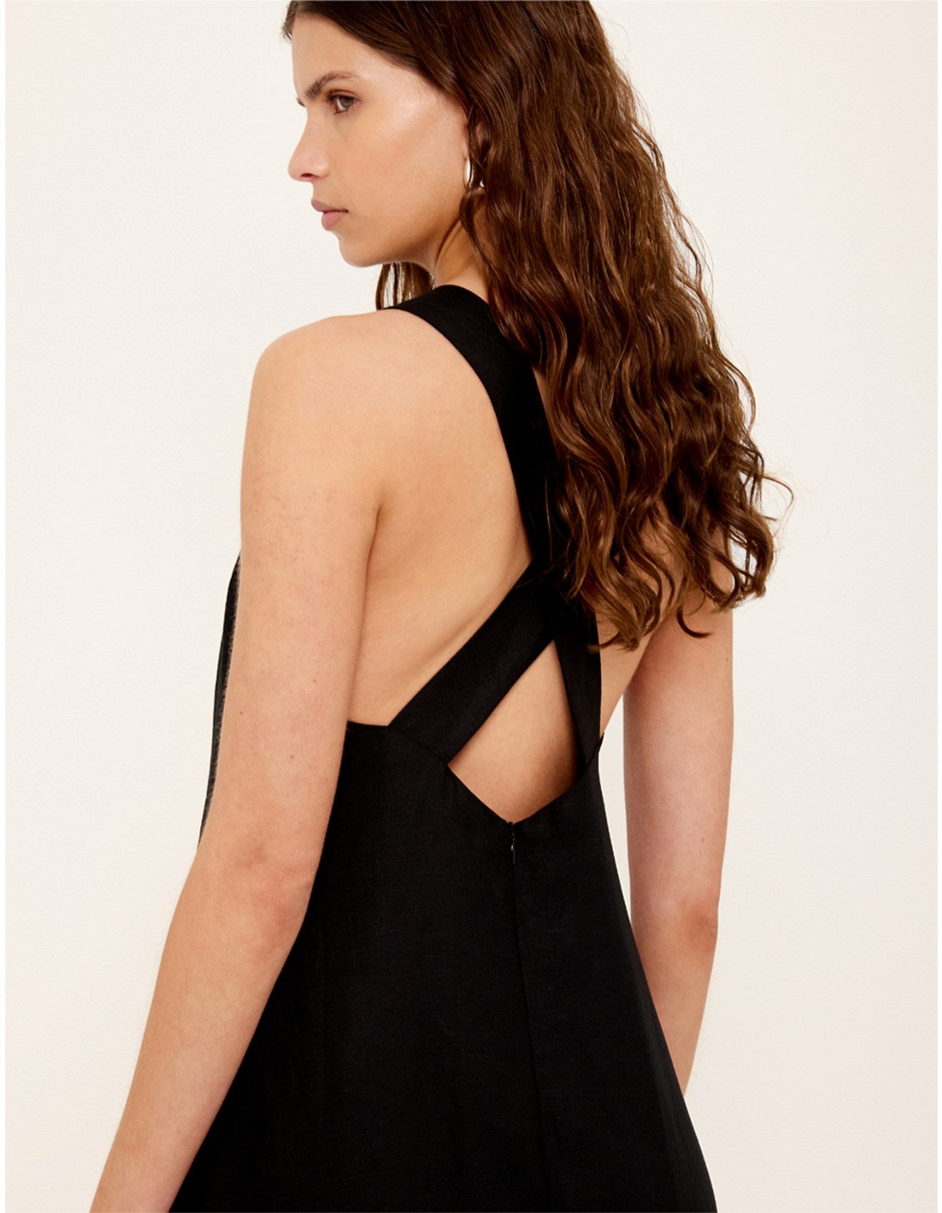 Sabine Cross Back Maxi Dress Black