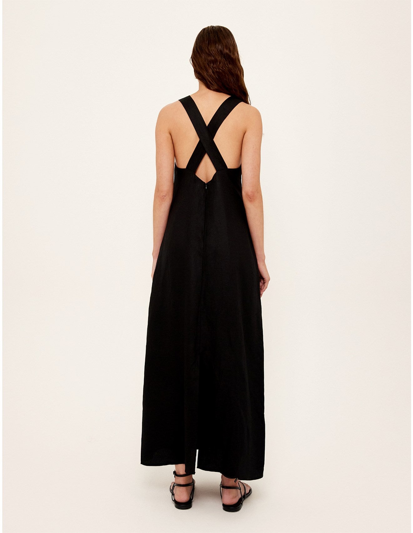 Sabine Cross Back Maxi Dress Black