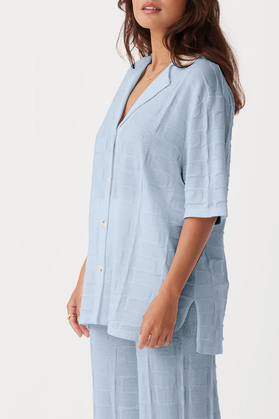 Lara Organic Cotton Shirt Sky Blue