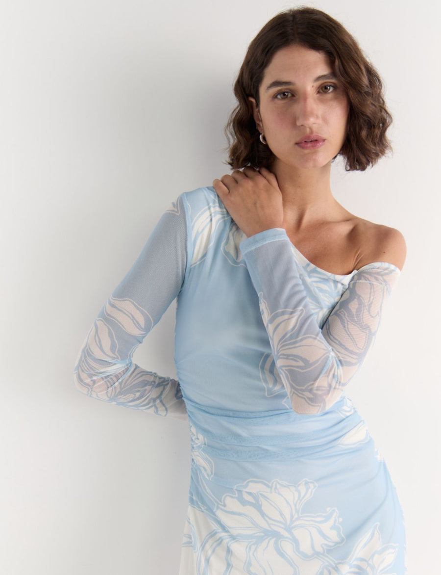 Aurora Mesh Midi Dress