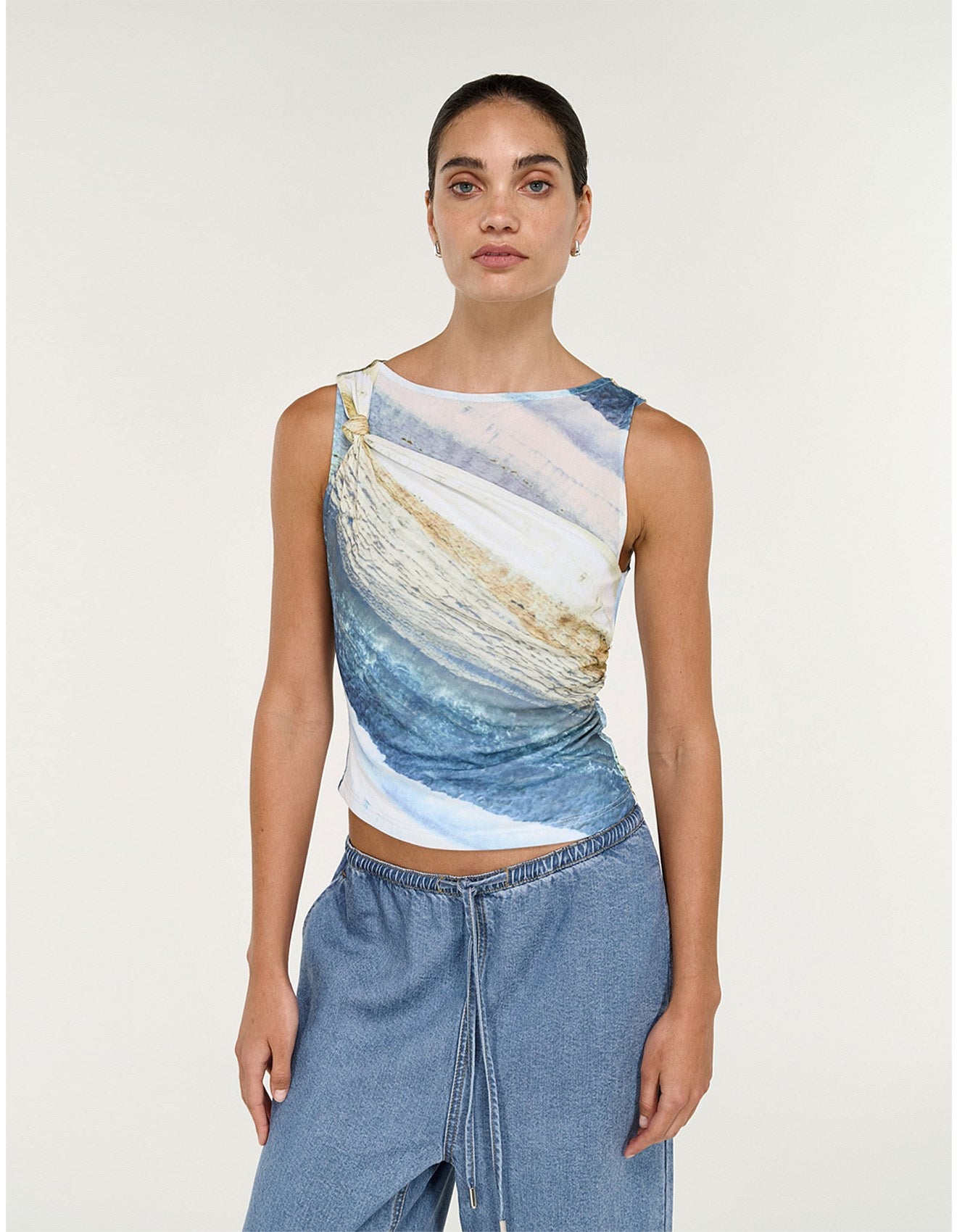 Zelie Mesh Top