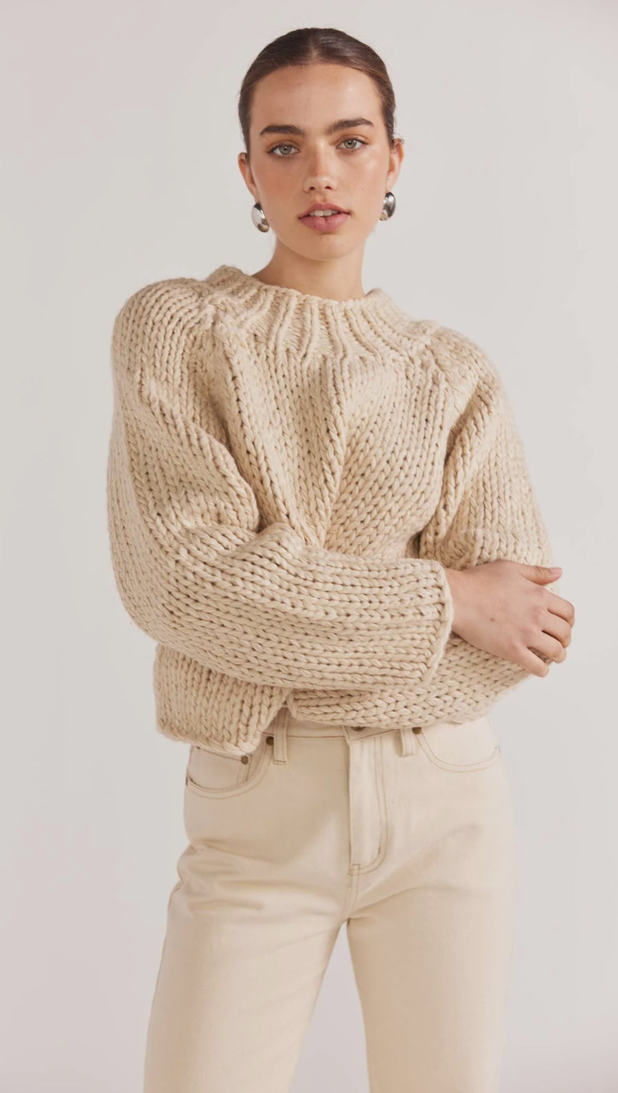 Loft Chunky Jumper in Natural