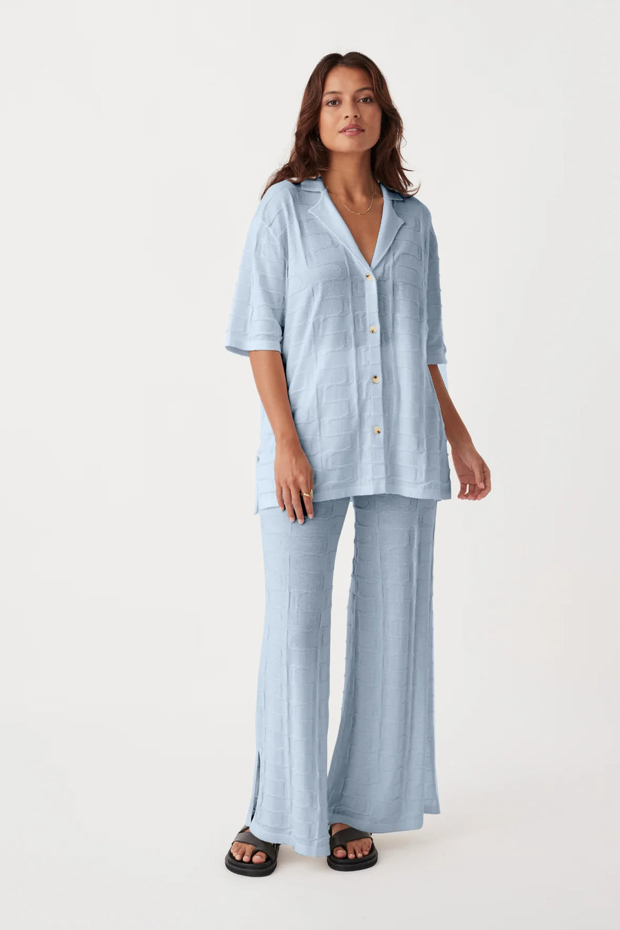 Lara Organic Cotton Shirt Sky Blue