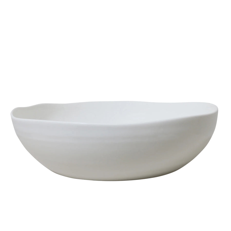 At Home Serving Bowl White