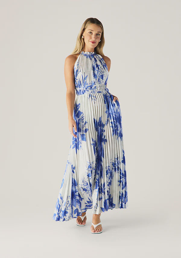 Isola Plisse Maxi Dress