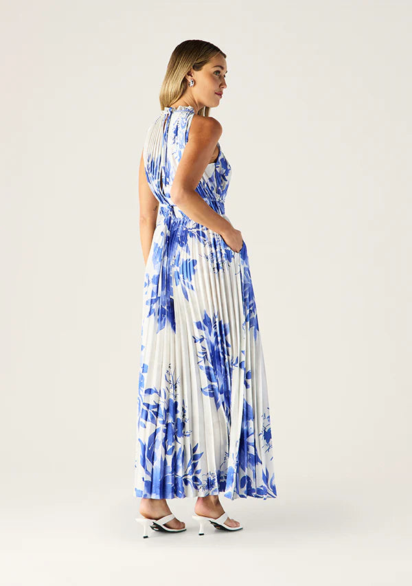 Isola Plisse Maxi Dress
