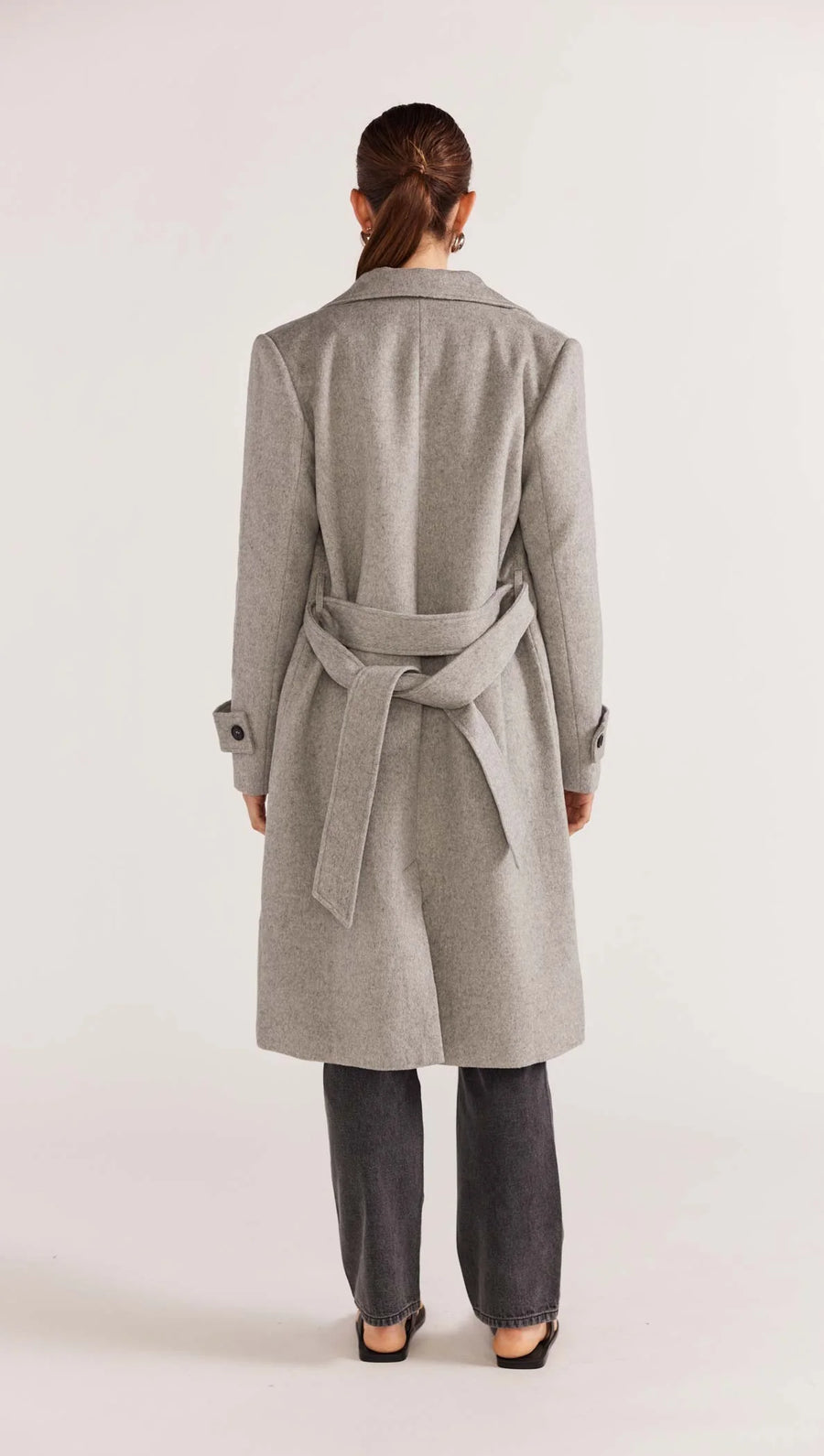 Reade Belted Coat Grey