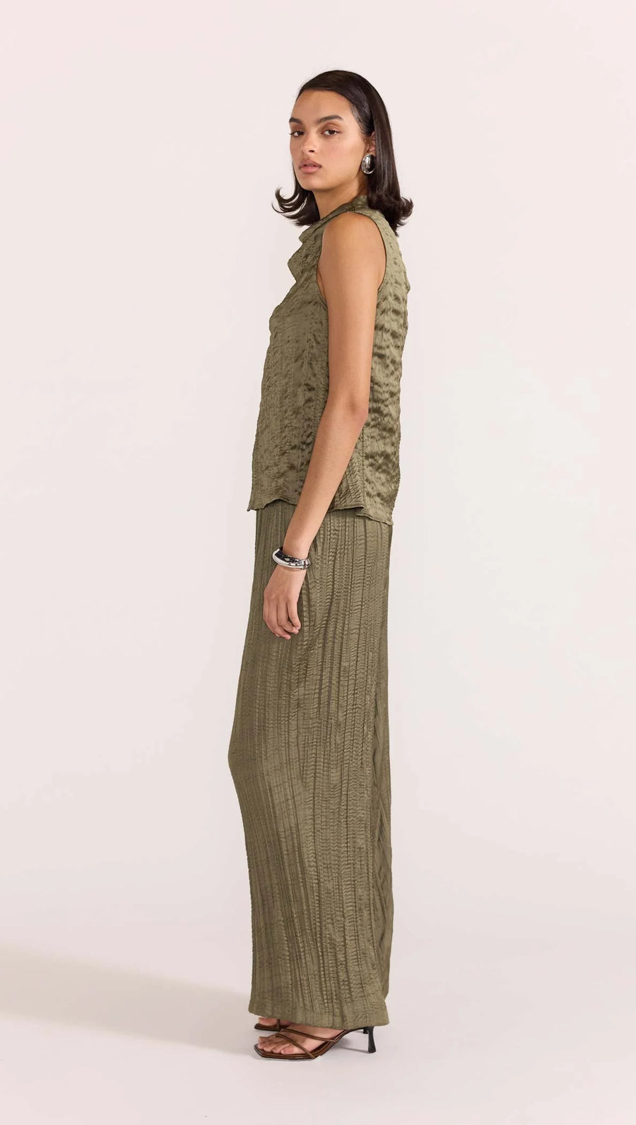 Thalia Drawstring Pants in Olive