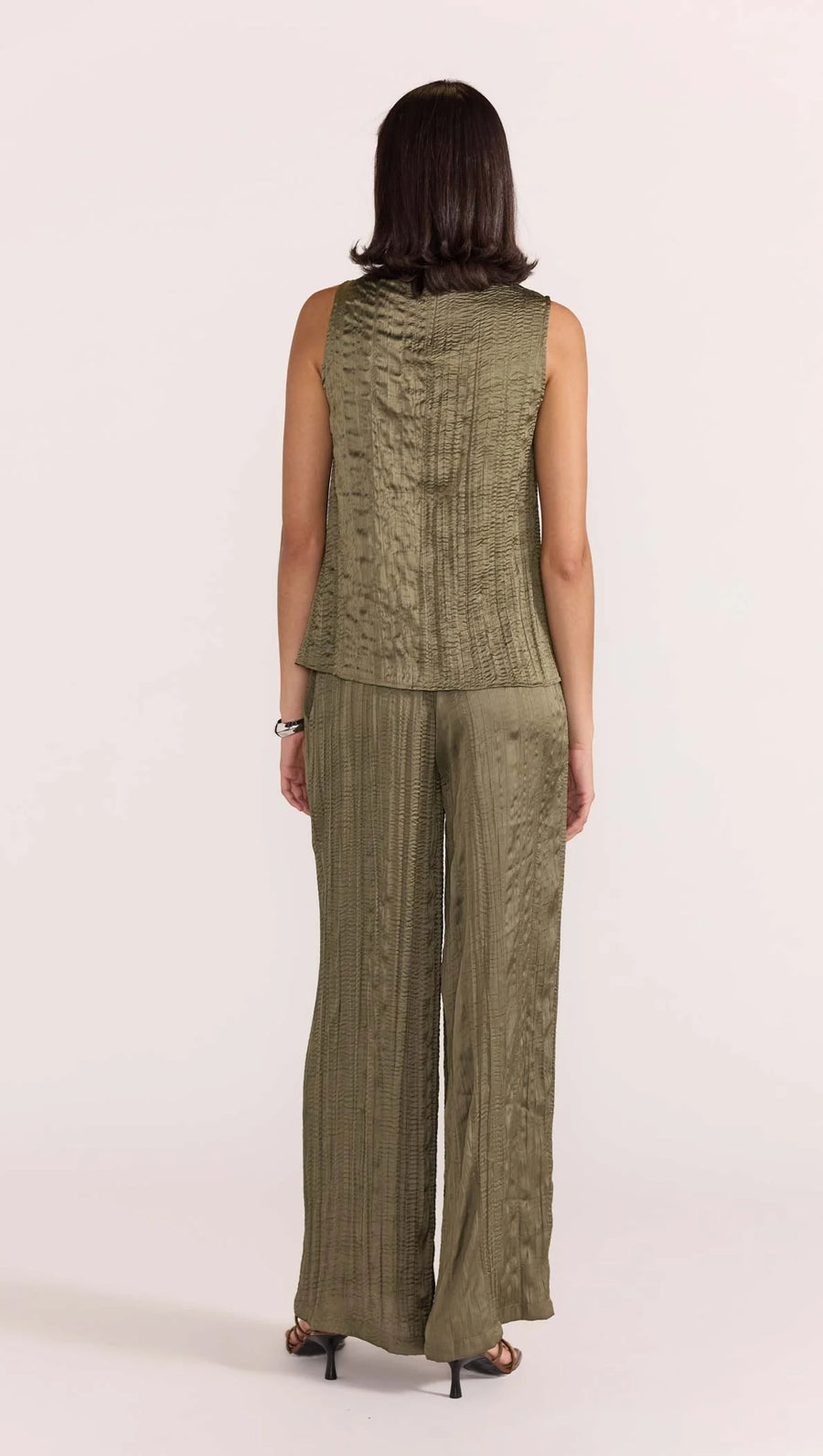 Thalia Drawstring Pants in Olive