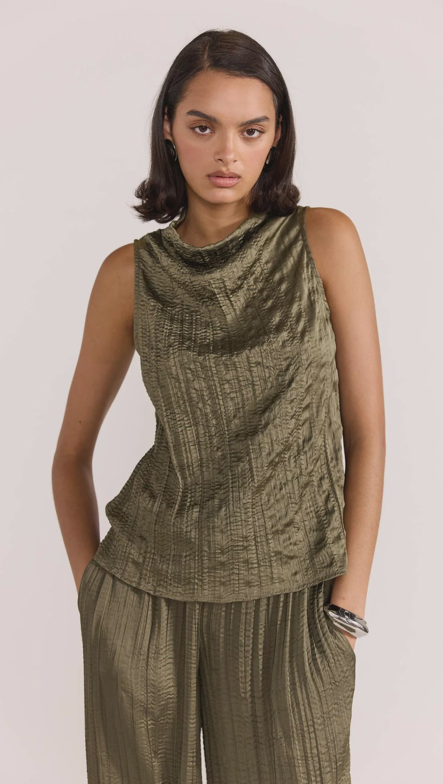 Thalia Top in Olive