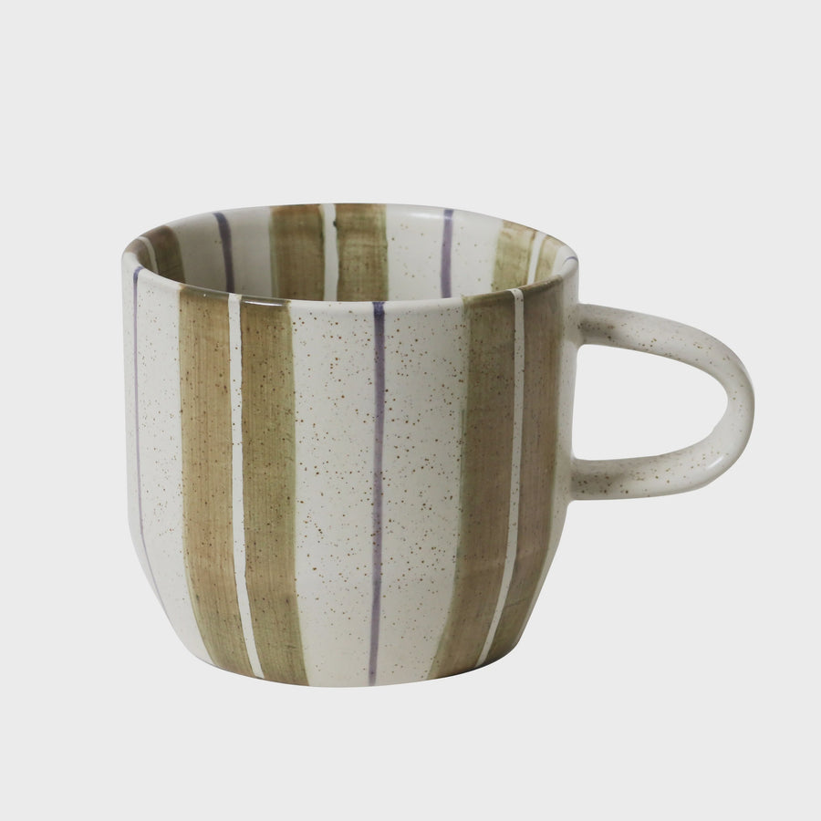 Olive Stripe Mug / Cat's Pyjamas