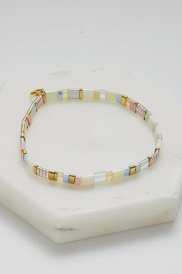 Tile Bracelet - Blush