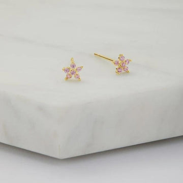 Pink Starfish Stud - 925 Sterling Silver