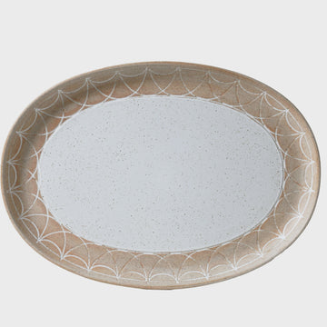 Oval Platter / Natural Entertainer - Etching