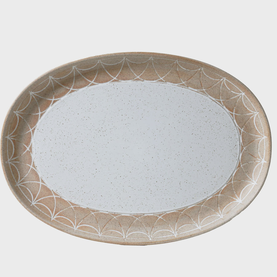 Oval Platter / Natural Entertainer - Etching