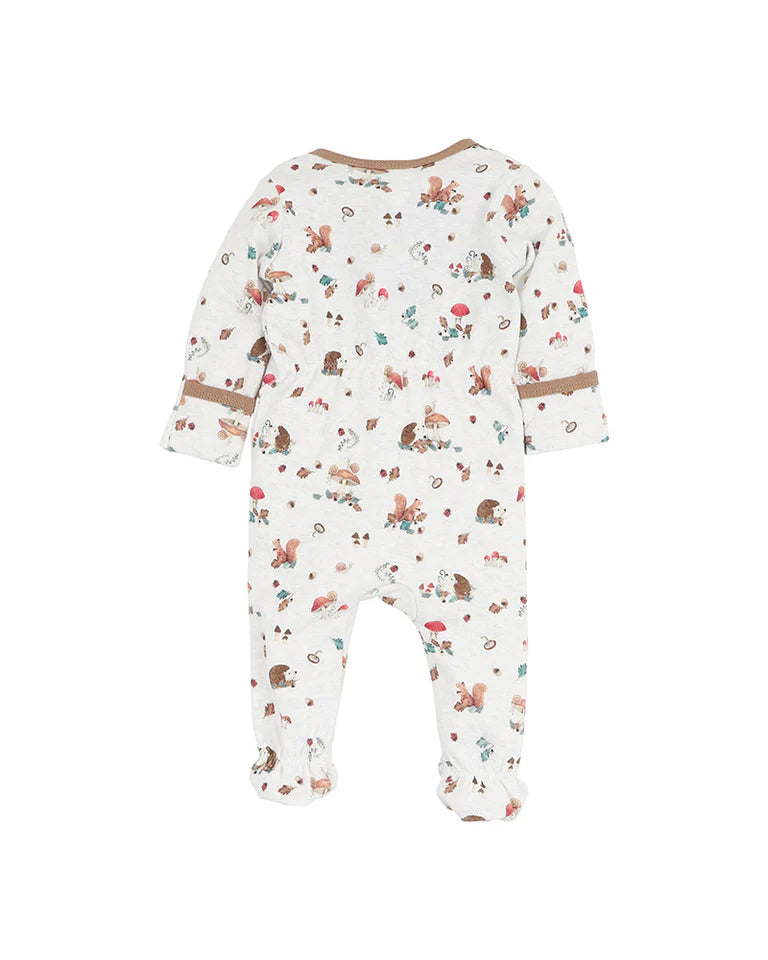 Toby LS Zip Print Onesie