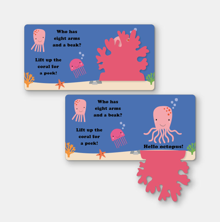 Fuzzy Friends Hide & Seek Ocean Book
