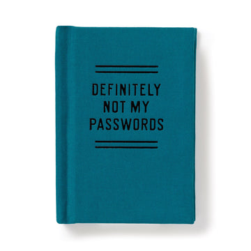 Definitely Not My Passwords Book