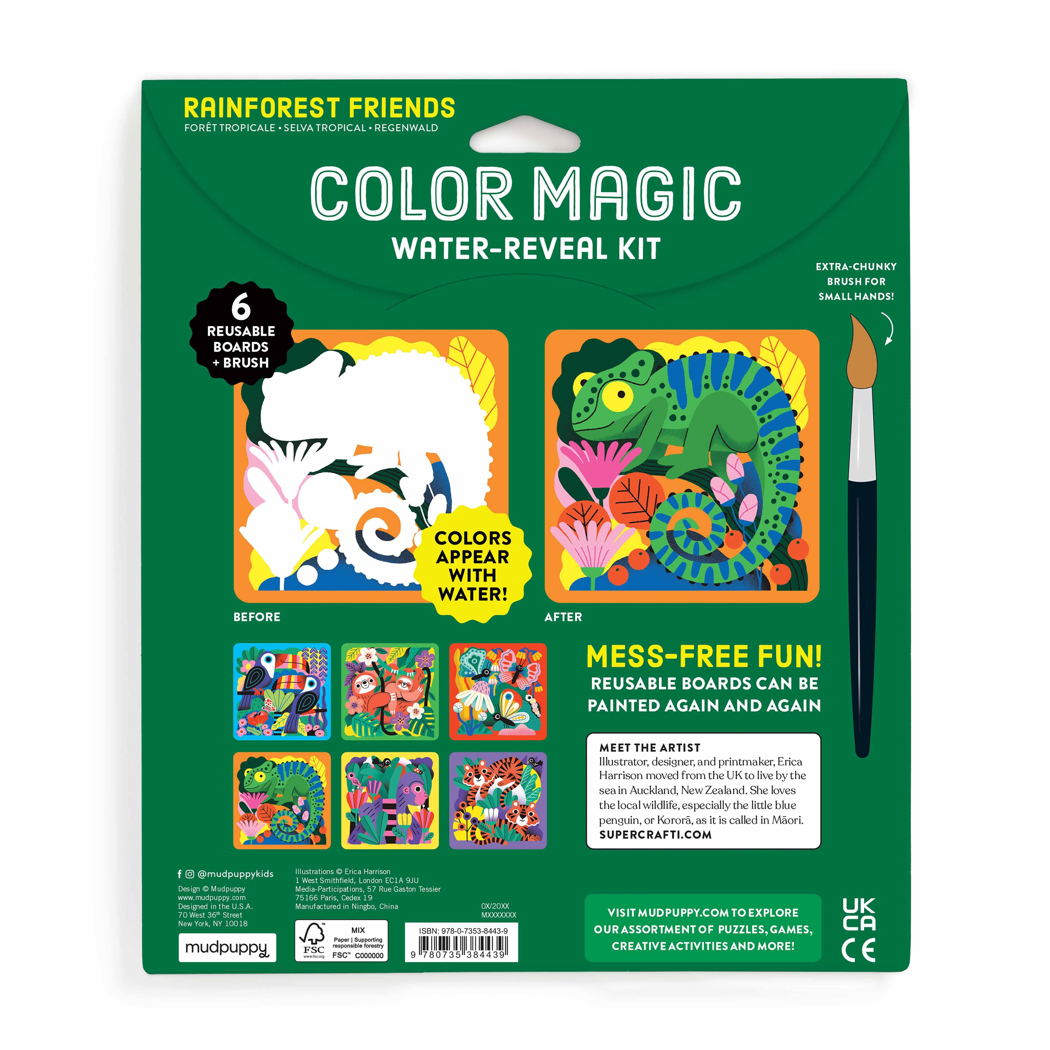 Rainforest Friends – Colour Magic Water Reveal Kit