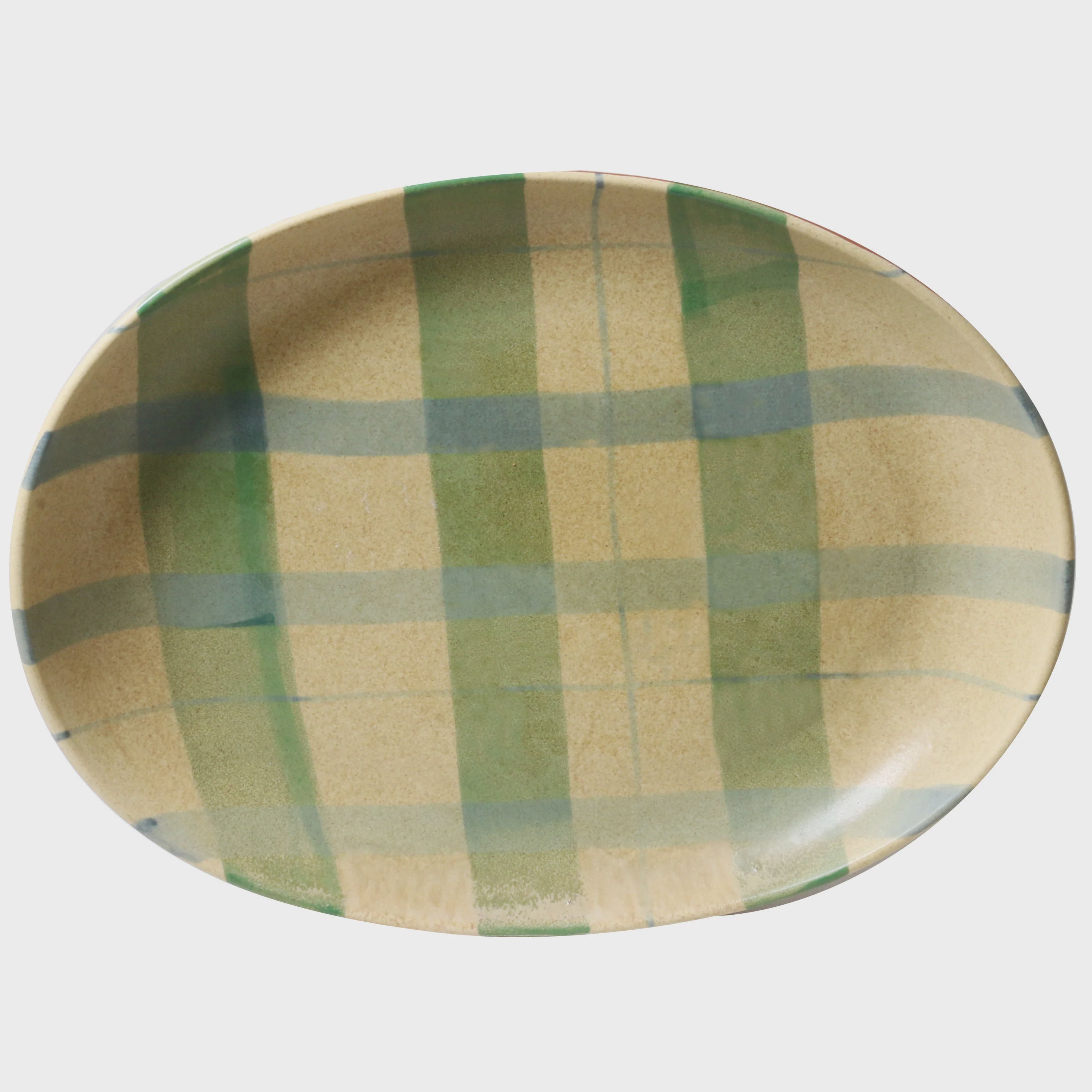 Curved Oval Tray in Cinnamon Christmas