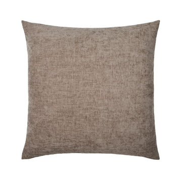 Bellanger Chenille Feather Cushion - Mushroom/Flax