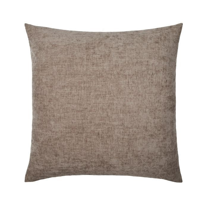 Bellanger Chenille Feather Cushion - Mushroom/Flax