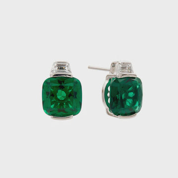 Erin Green Square Earrings