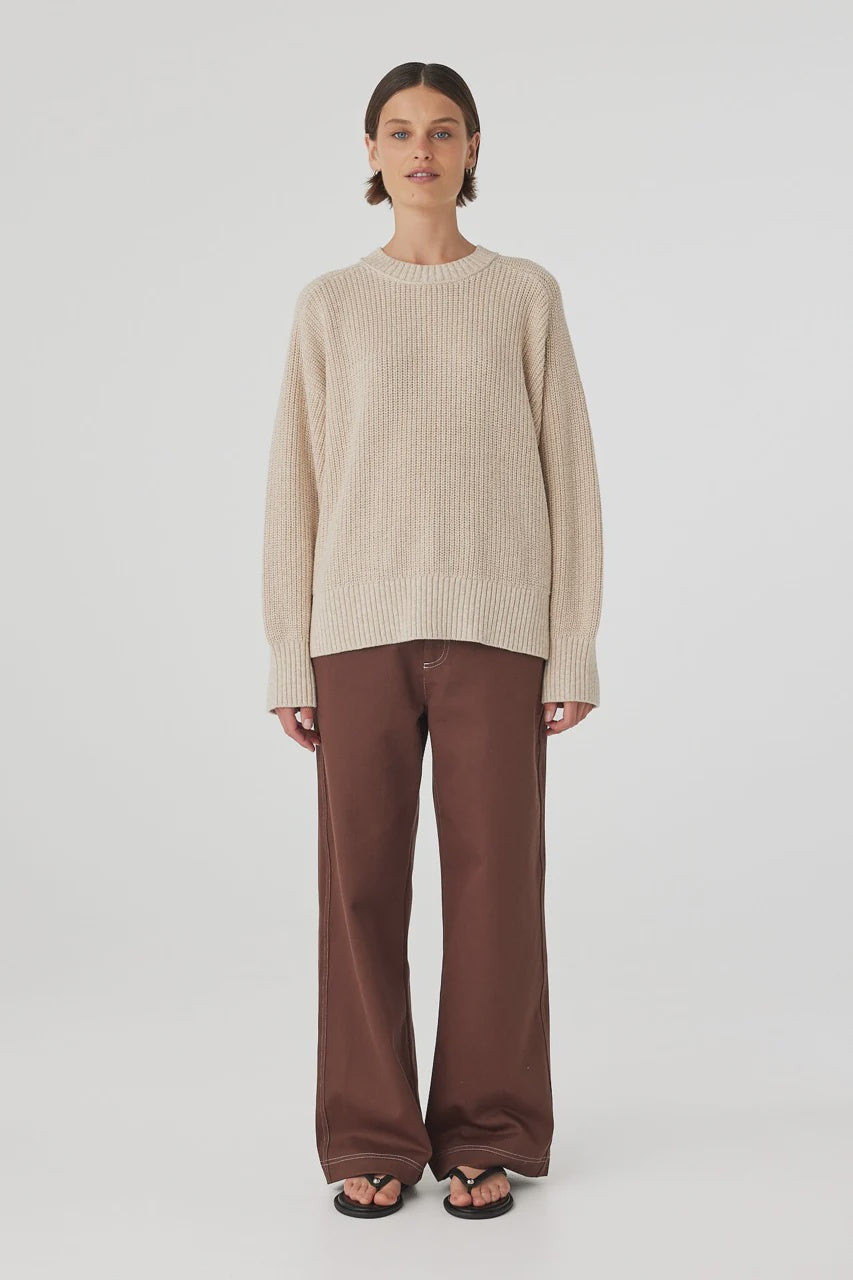 Solene Sweater - Cream & Sand