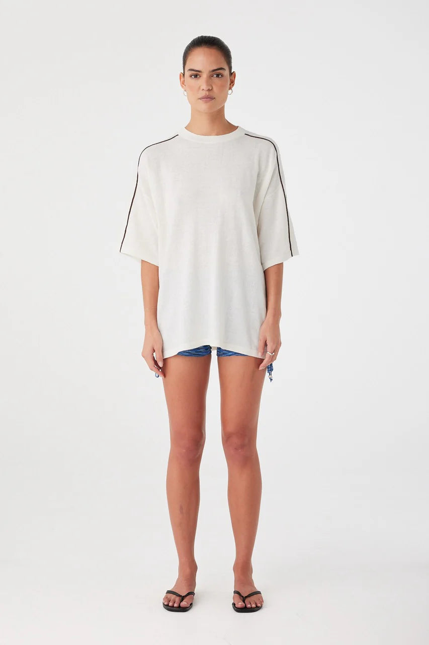 Oversized Linen Tee