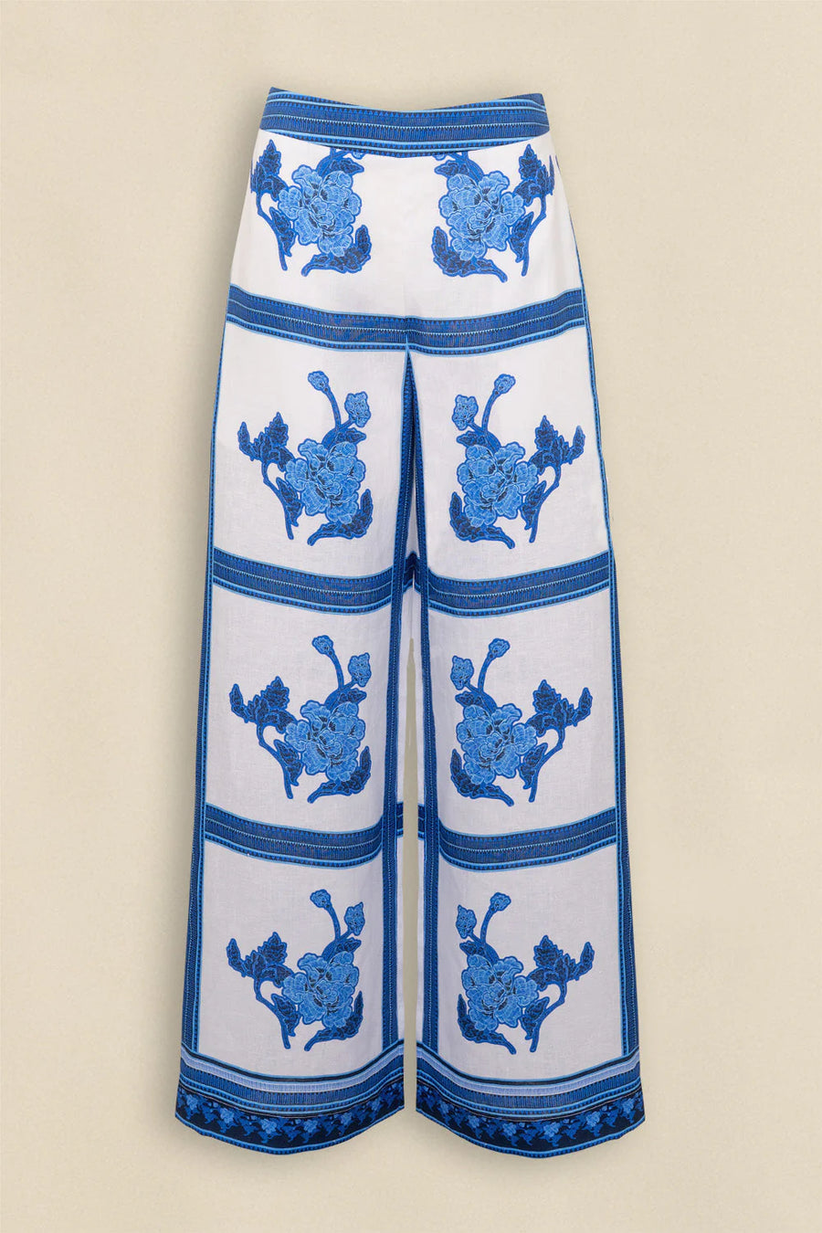 Gesture Pants - Azure Collage