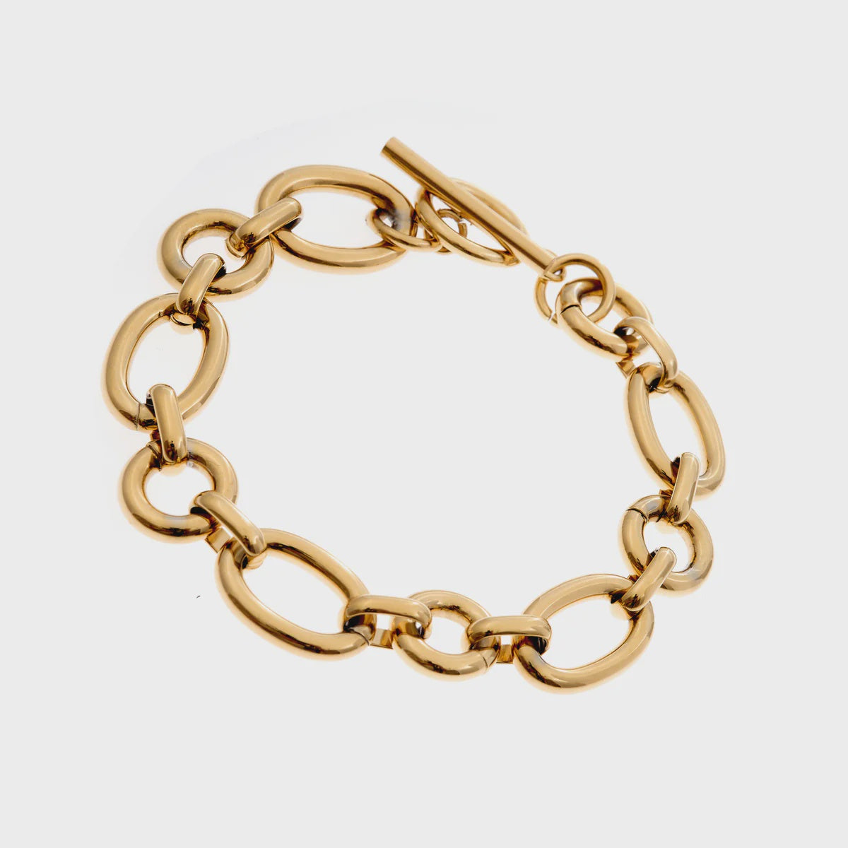 Scarlett Gold SS Link Bracelet