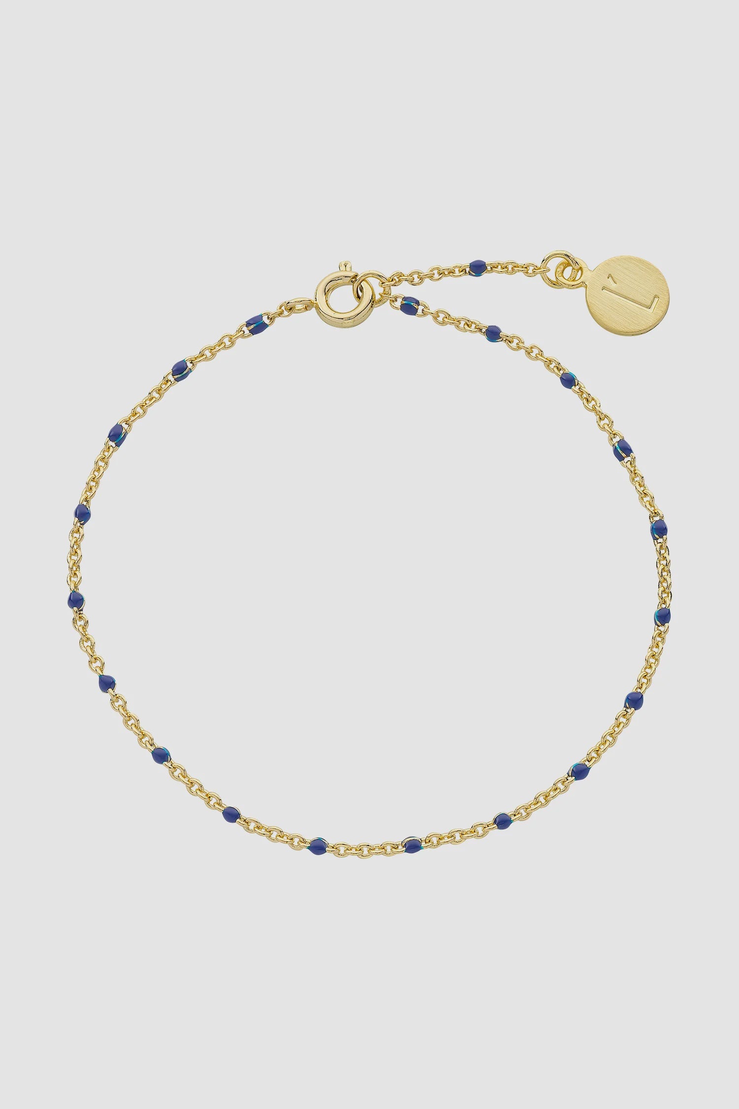 Heather Gold & Navy Bracelet