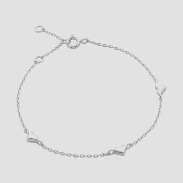 Mariel Silver Heart Bracelet