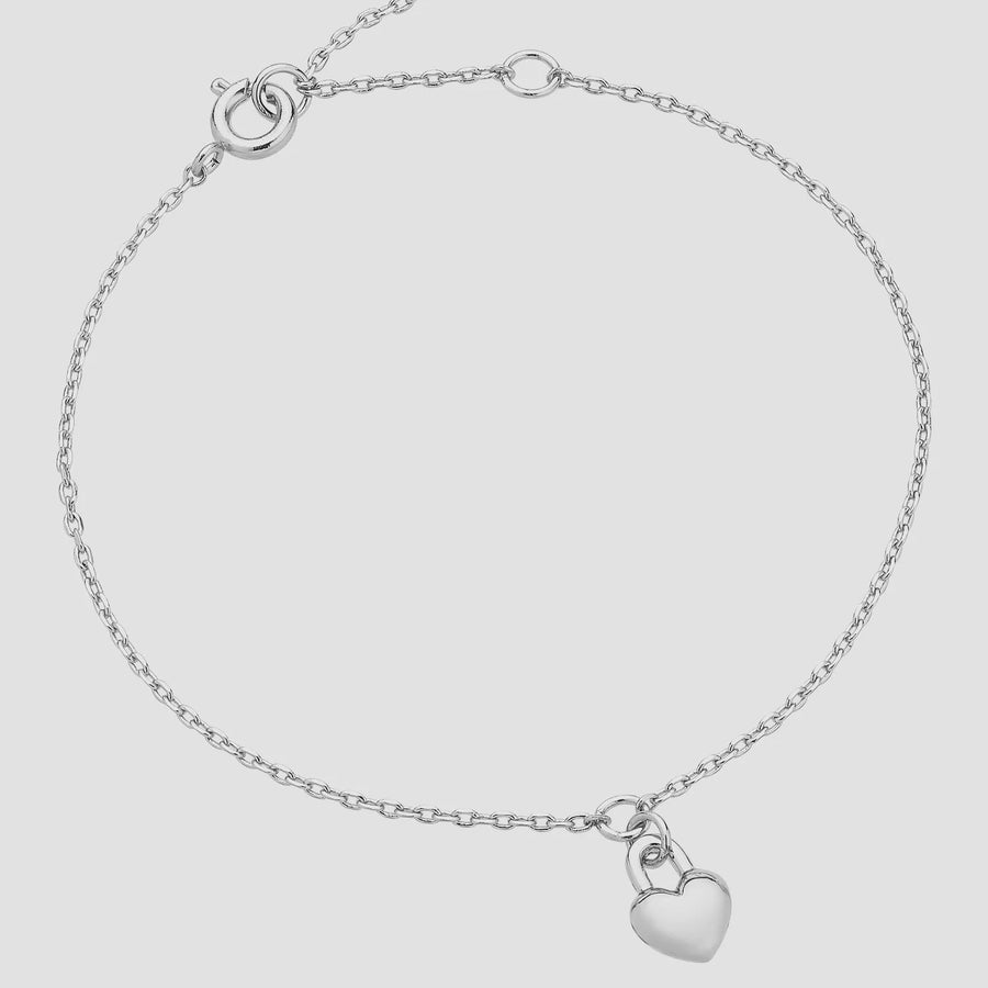 Winnie Heart Bracelet - Silver