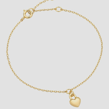 Winnie Heart Bracelet - Gold