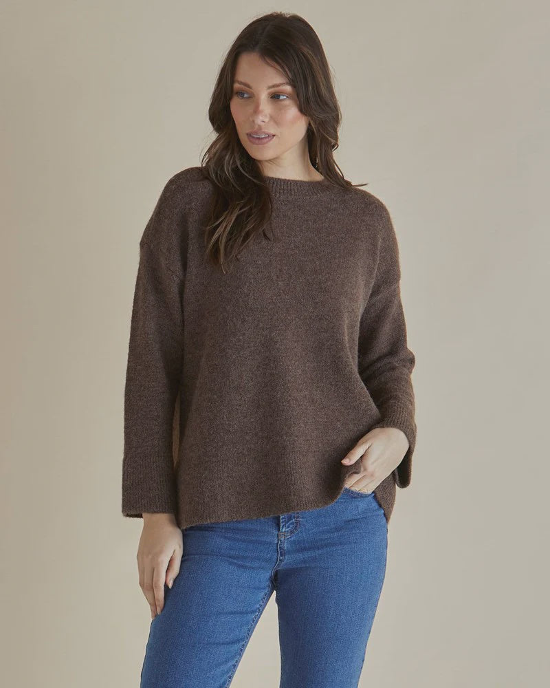 Edith Knit Jumper Brown