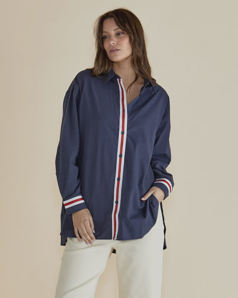 Claire Classic Shirt French Blue