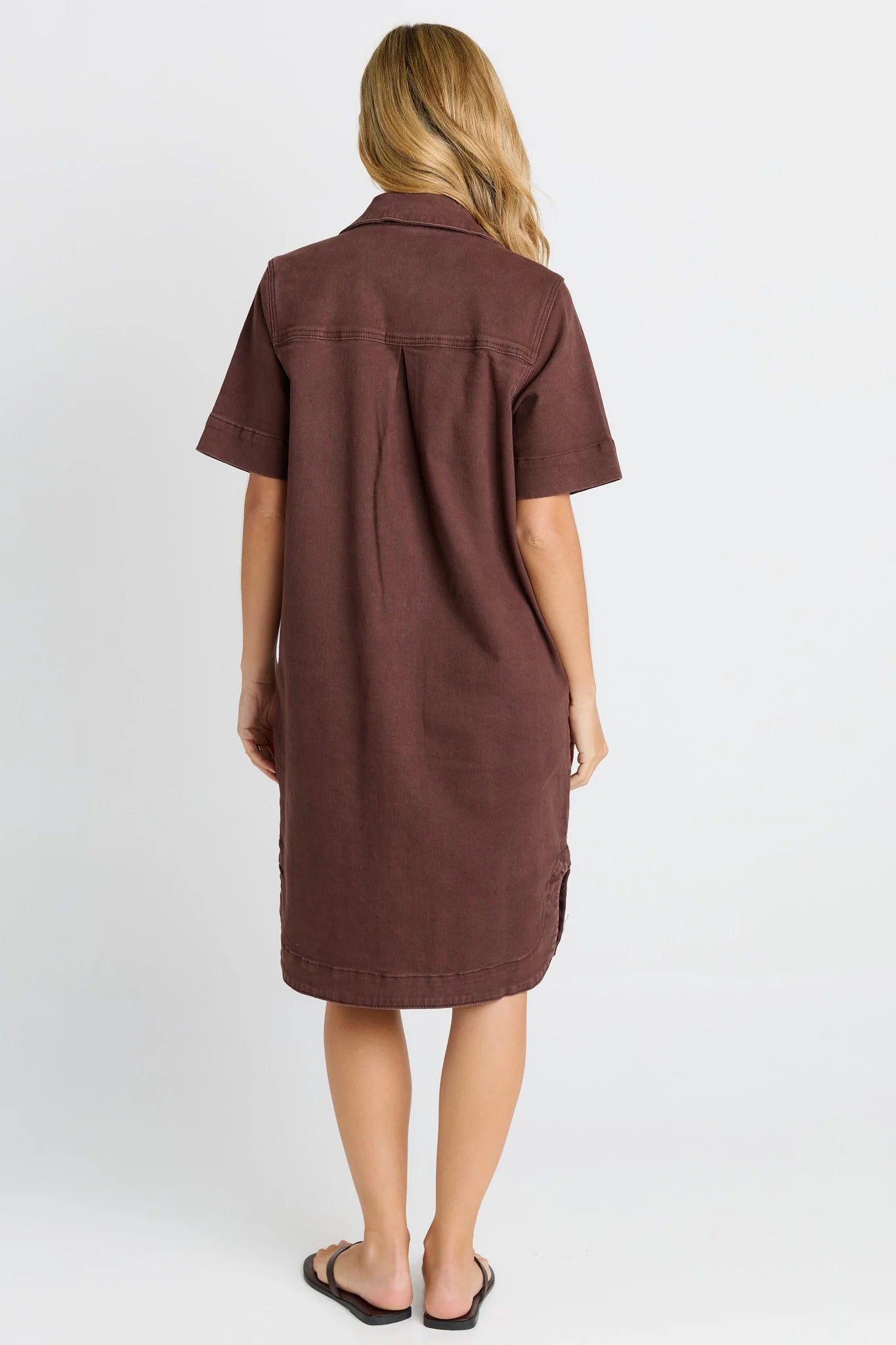 Dawson Denim Dress  Chocolate