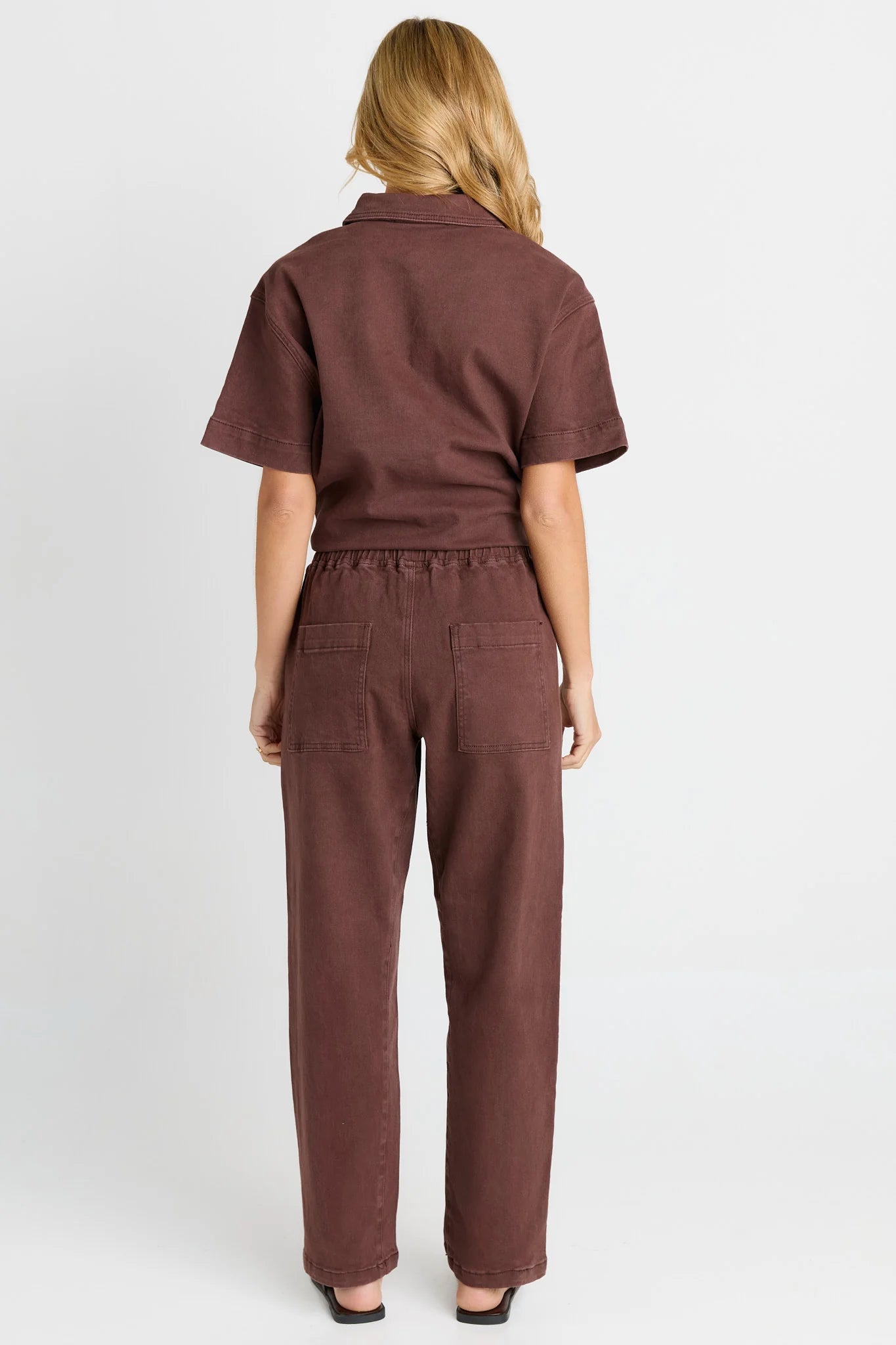 Quinn Cotton Jogger Chocolate Brown