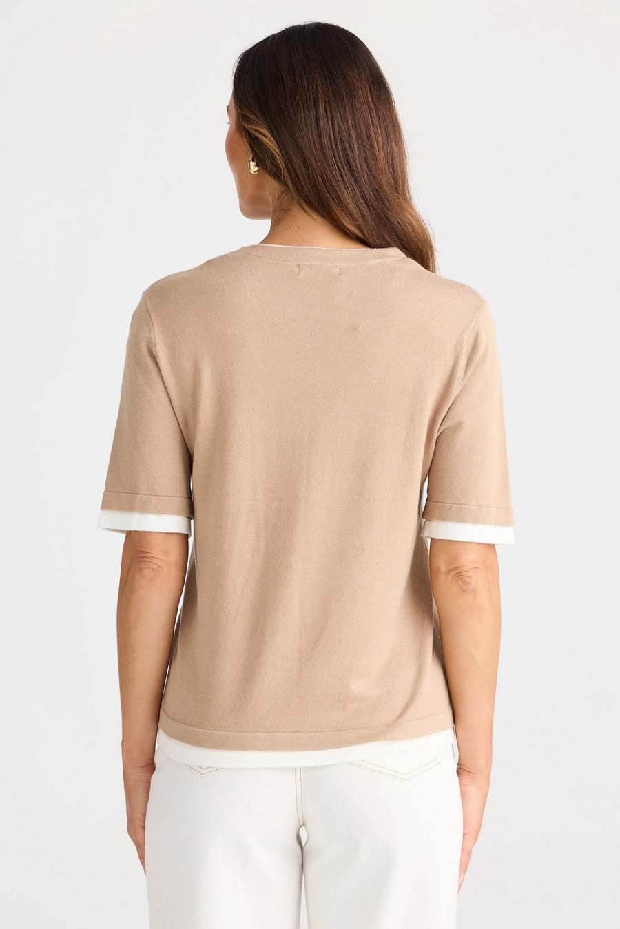 Billie Knit Top - Pebble