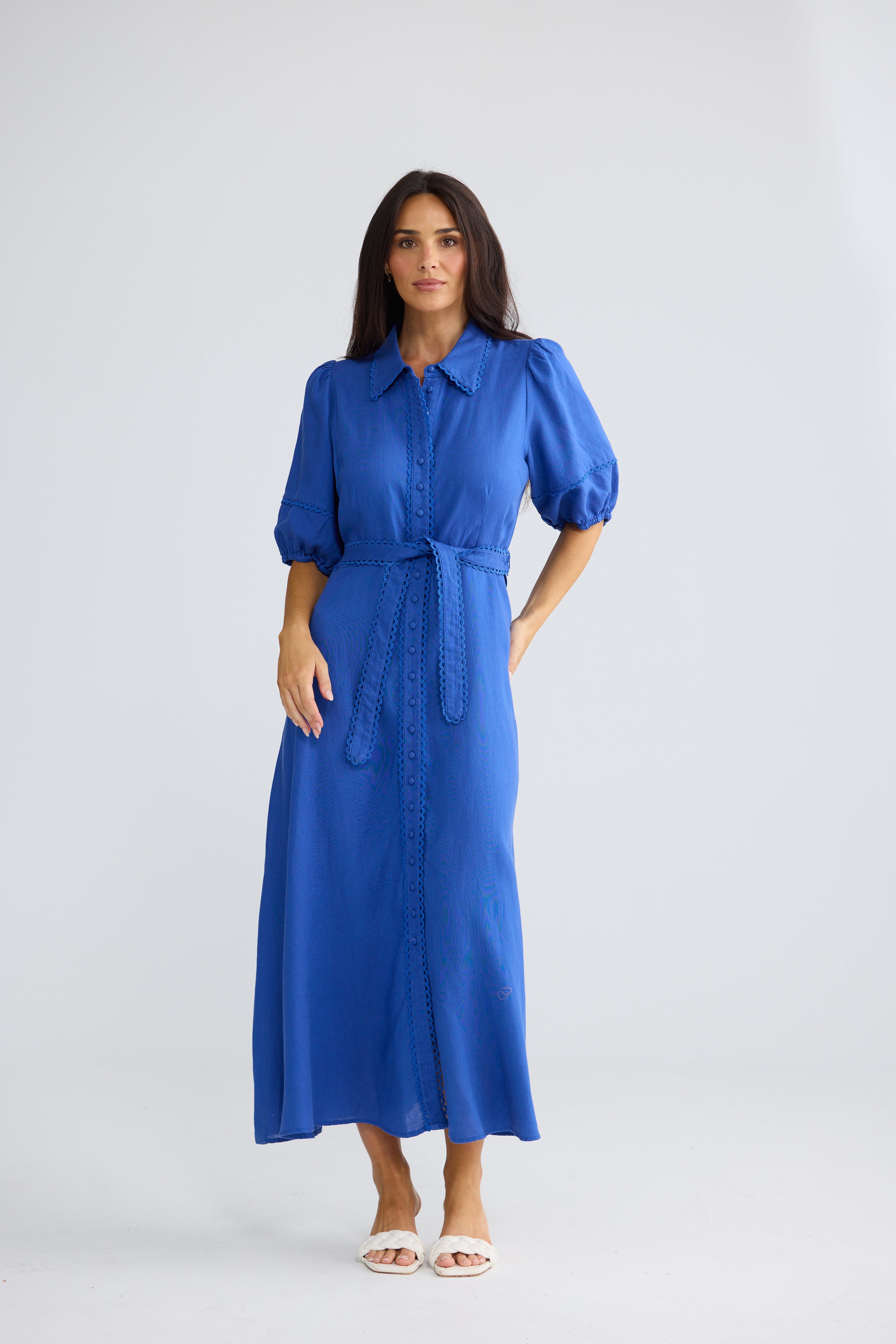 Brynn Midi Dress Colbalt Blue
