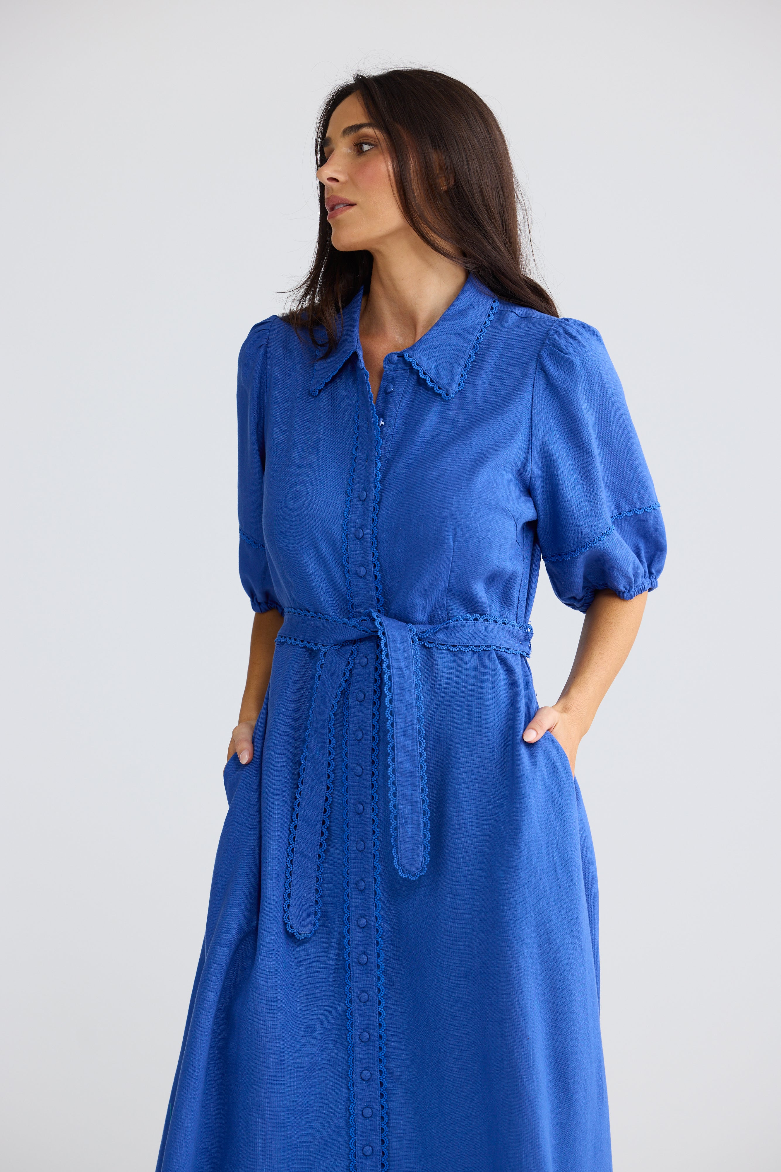 Brynn Midi Dress Colbalt Blue