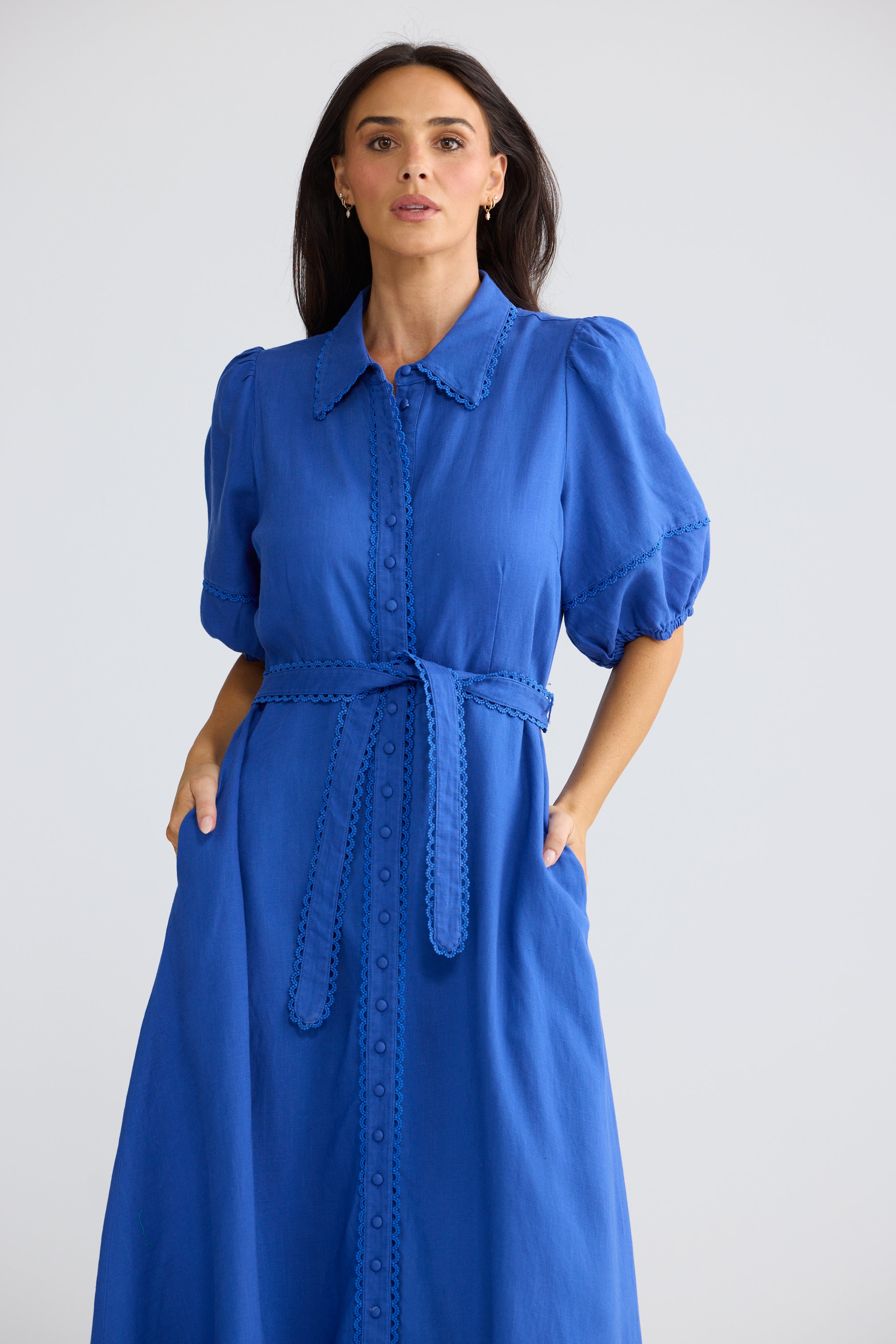 Brynn Midi Dress Colbalt Blue