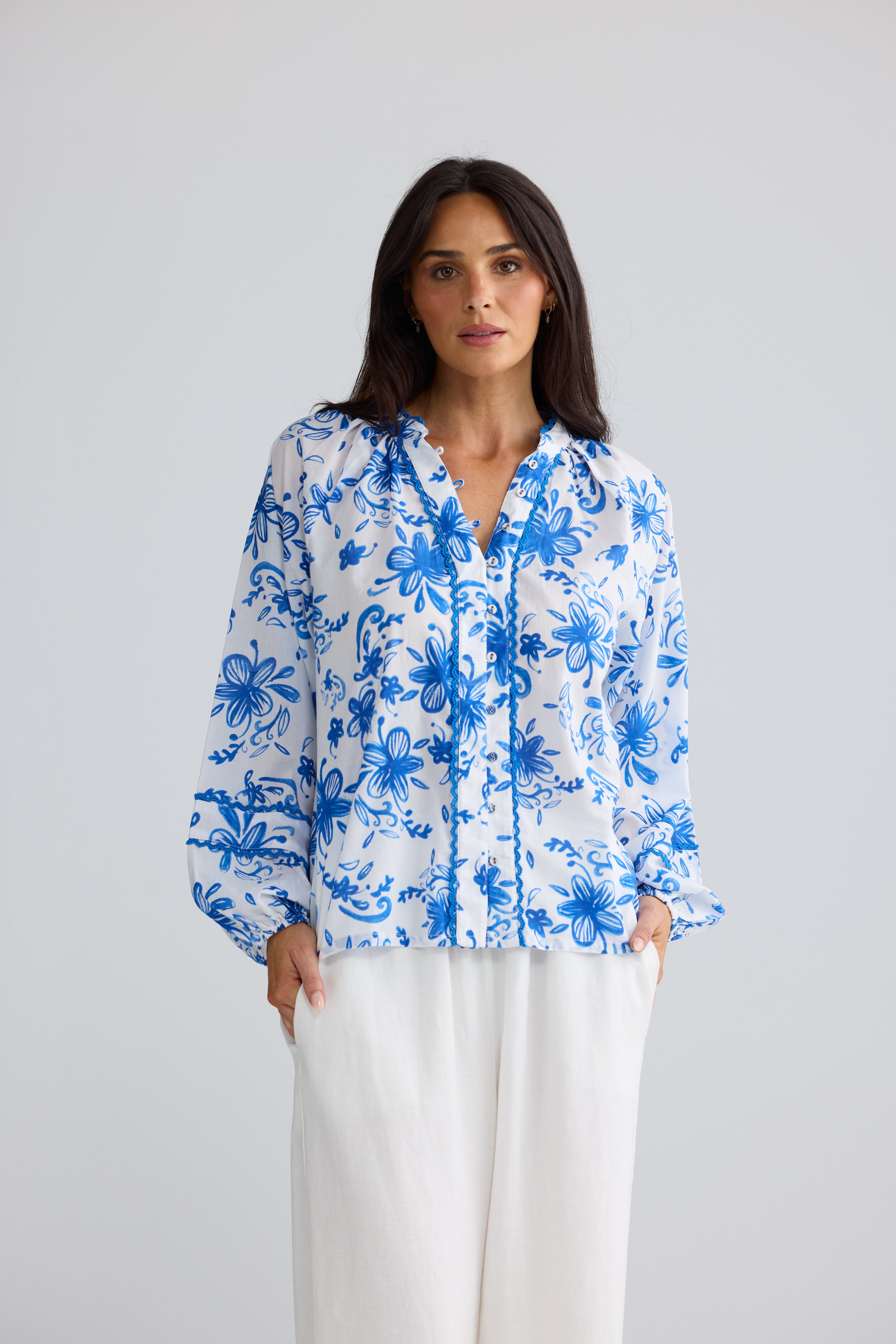 Danielle Top Blue Bliss