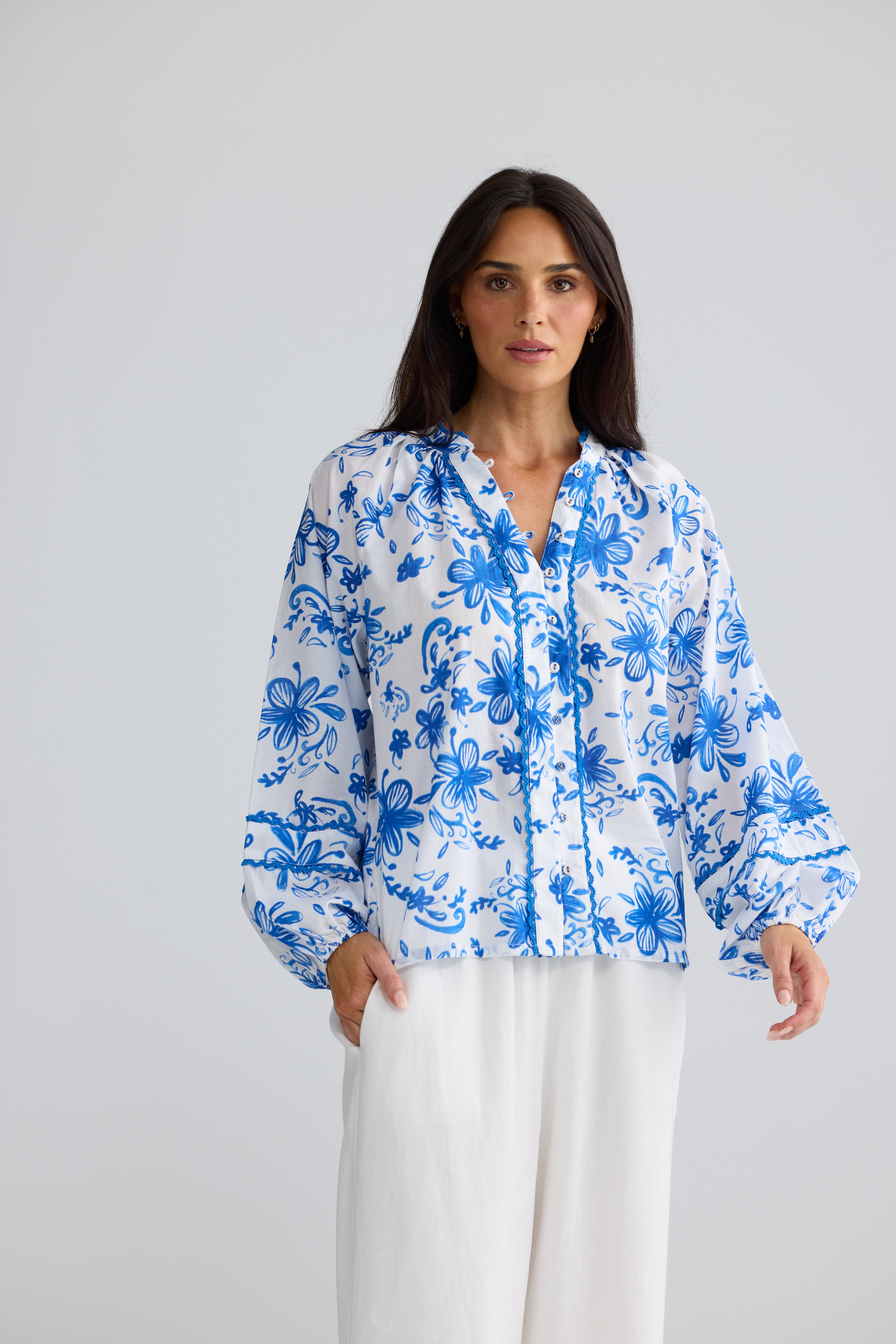 Danielle Top Blue Bliss
