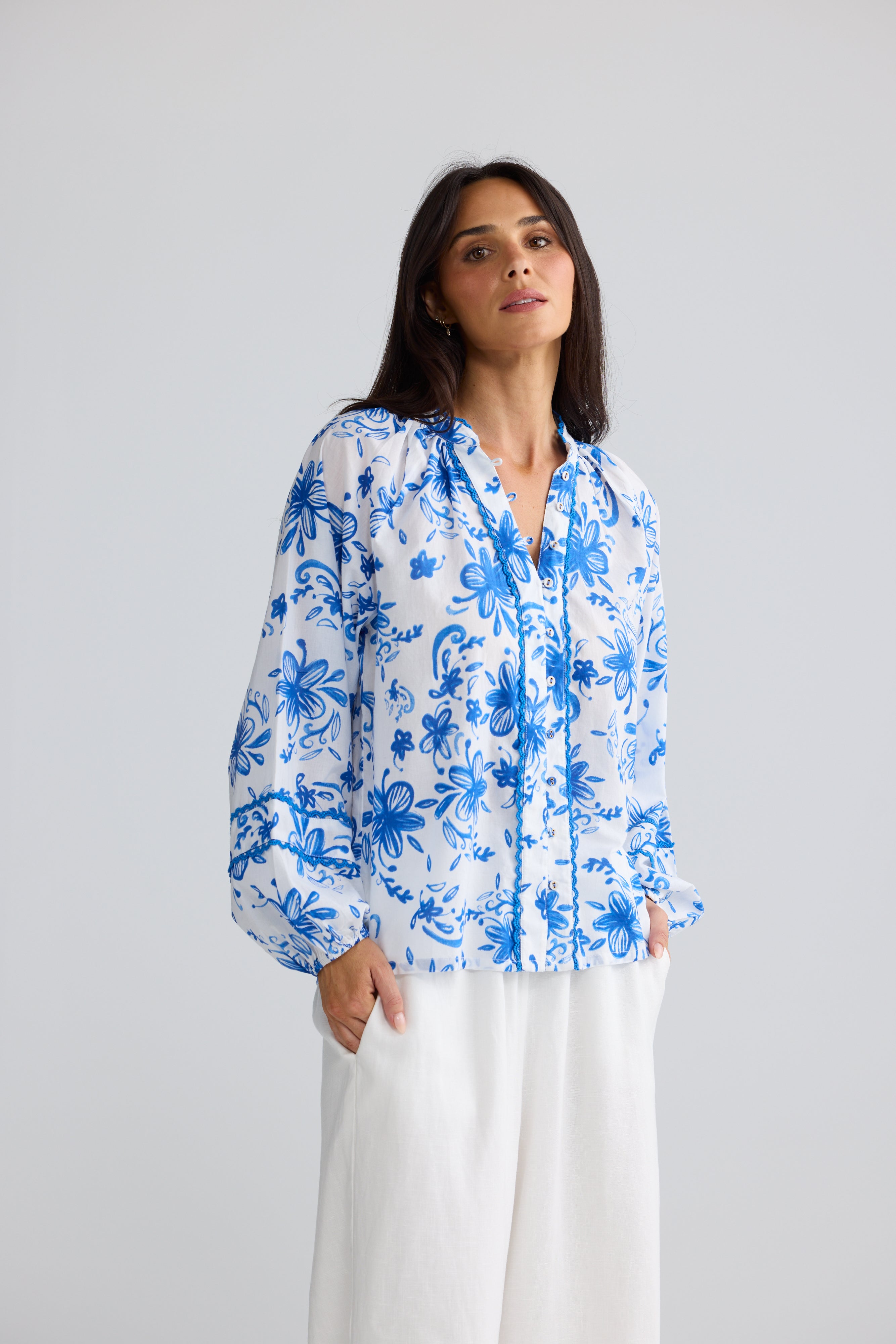 Danielle Top Blue Bliss