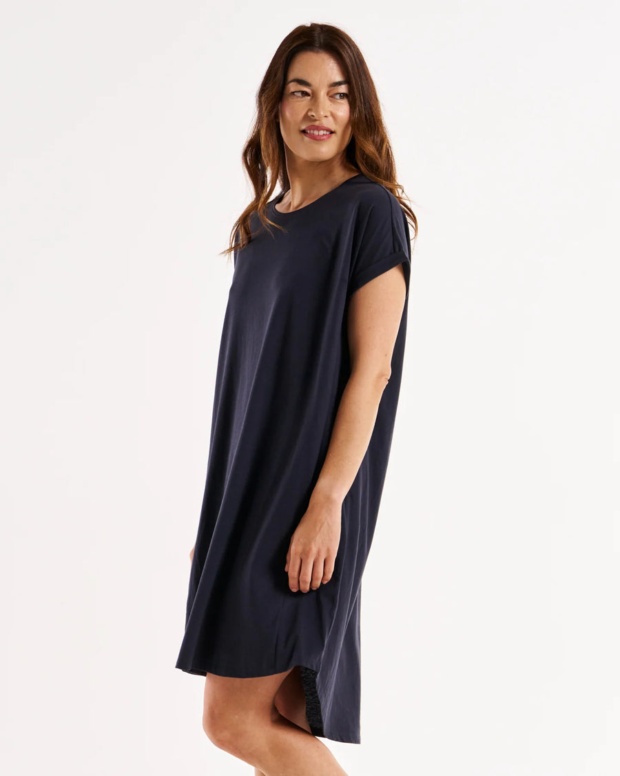 Maxine T Shirt Dress - Coal