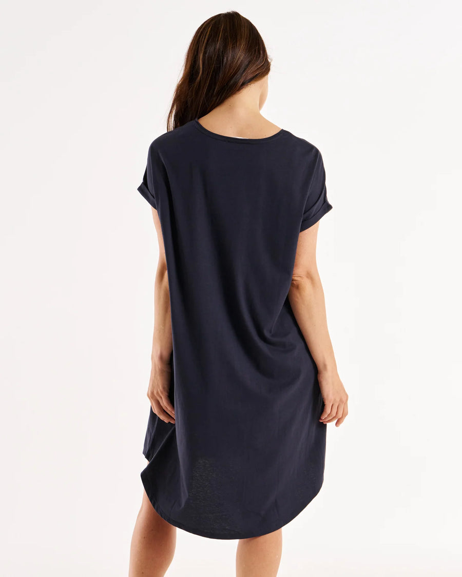 Maxine T Shirt Dress - Coal